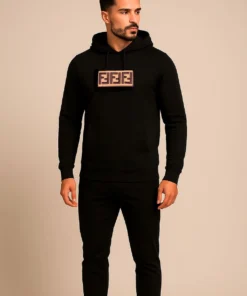 Fendi Black Hoodie – Premium Designer Sweatshirt | Luxury Streetwear for Men