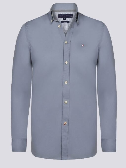 Tommy Hilfiger MEN SHIRT LOGO SLIM FIT BUTTON DOWN