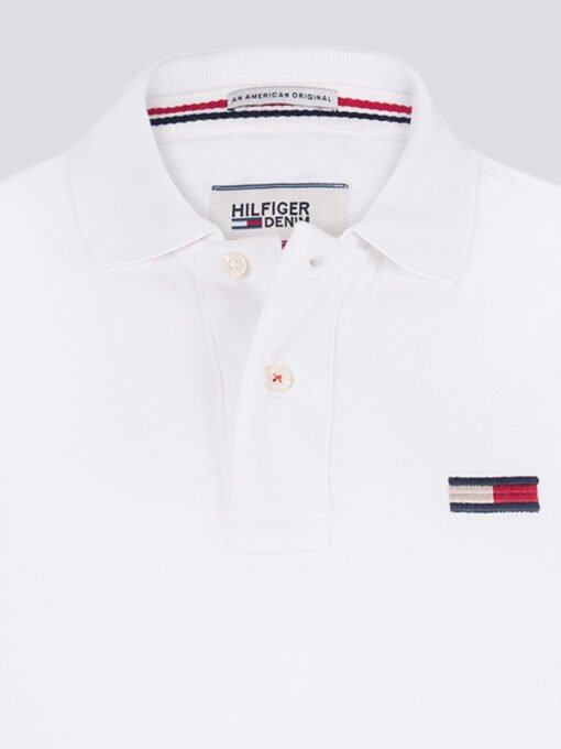 Tommy Hilfiger Polo Shirt Embroidered Regular Fit Logo Shorts Sleeve - Image 2