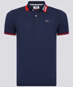 Tommy Hilfiger Polo Shirt Embroidered Regular Fit Logo Shorts Sleeve