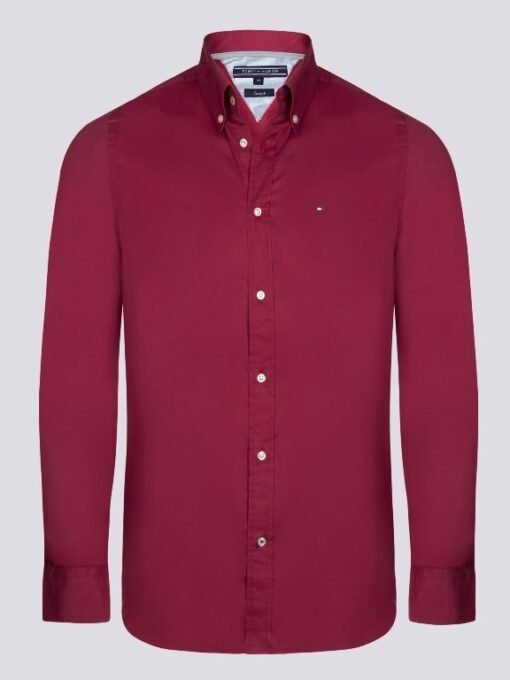 Tommy Hilfiger MEN SHIRT LOGO SLIM FIT BUTTON DOWN