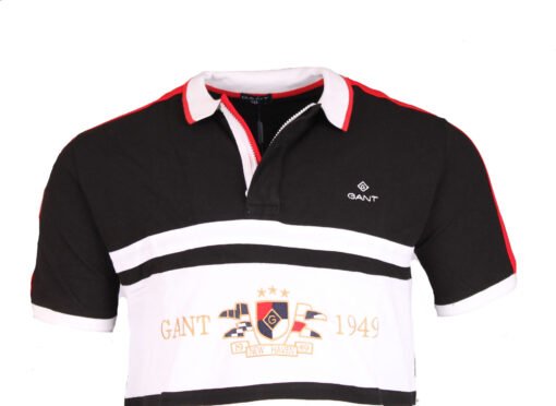 GANT Polo Shirt Embroidered Regular Fit Logo Shorts Sleeve - Image 3