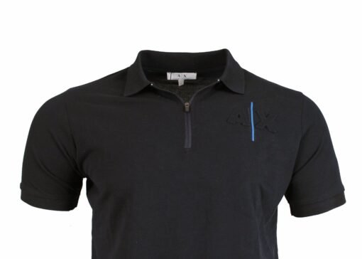 Armani Exchange Polo Shirt Stretch-cotton t-shirt AX - Image 3