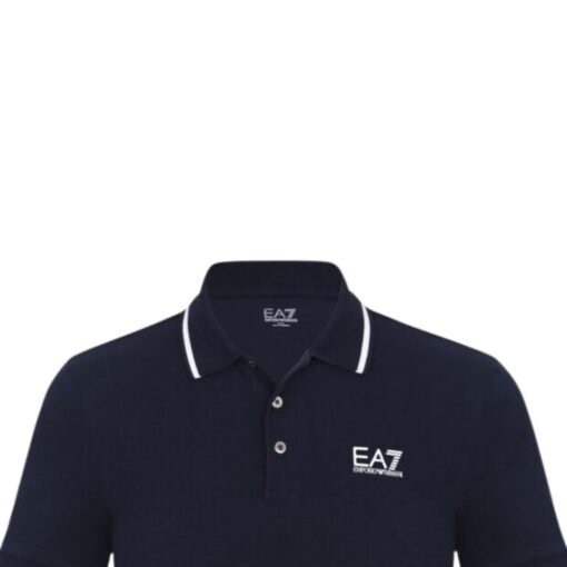 Emporio Armani Polo Shirt Stretch-cotton t-shirt EA7 - Image 2