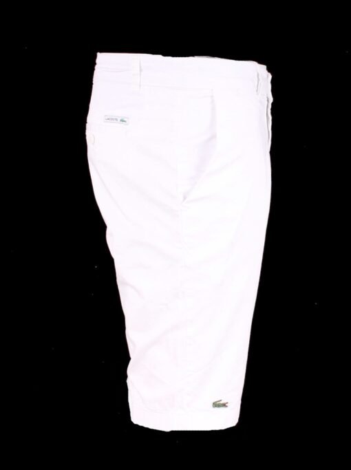Lacoste Men’s Luxury Cotton Bermuda Shorts – White | Premium Summer Designer Wear - Image 2