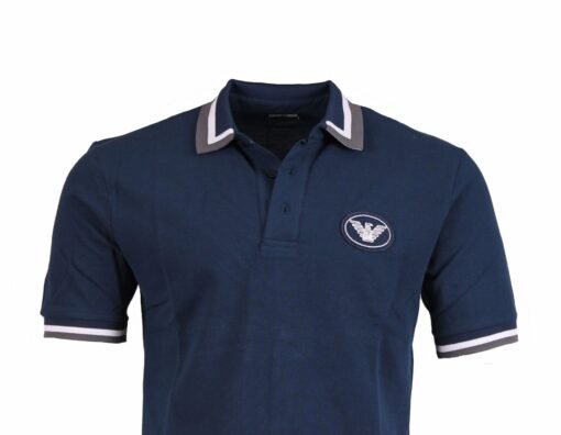 Emporio Armani Polo Shirt Stretch-cotton t-shirt EA7 - Image 4