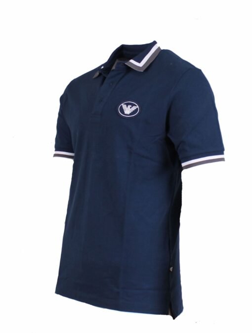 Emporio Armani Polo Shirt Stretch-cotton t-shirt EA7 - Image 3