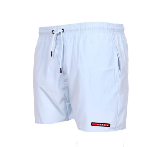 Prada Light Blue Designer Men's Swim Shorts – Premium Style & Comfort - Image 2