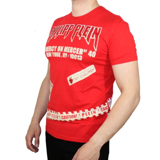 Philipp Plein Men t-shirt Cotton Short Sleeve Round Neck - Image 2