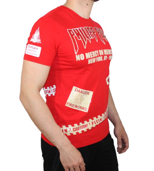 Philipp Plein Men t-shirt Cotton Short Sleeve Round Neck - Image 3