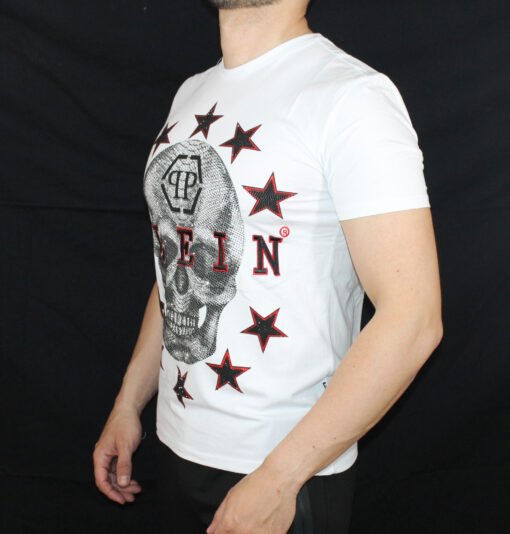 Philipp Plein Men t-shirt Cotton Short Sleeve Round Neck