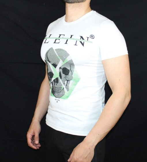 Philipp Plein Men t-shirt Cotton Short Sleeve Round Neck - Image 2