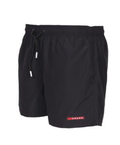 PRADA Men’s Designer Swim Shorts – Classic Black