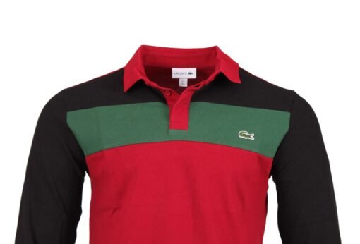 Lacoste Men Polo Shirt New Long Sleeve - Image 2