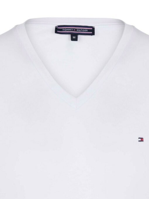 Tommy Hilfiger Men Т-Shirt New Short Sleeves Cotton V-neck Tee - Image 2
