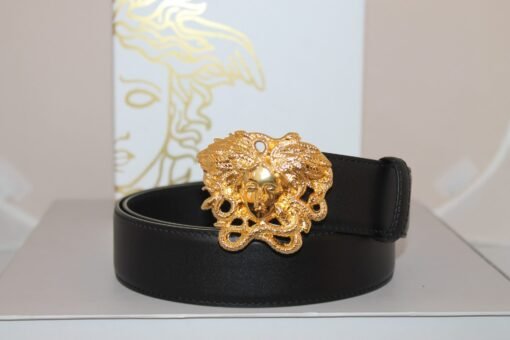 Versace Leather Belt LA MEDUSA LEATHER BELT