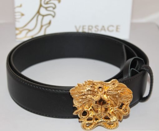 Versace Leather Belt LA MEDUSA LEATHER BELT - Image 3