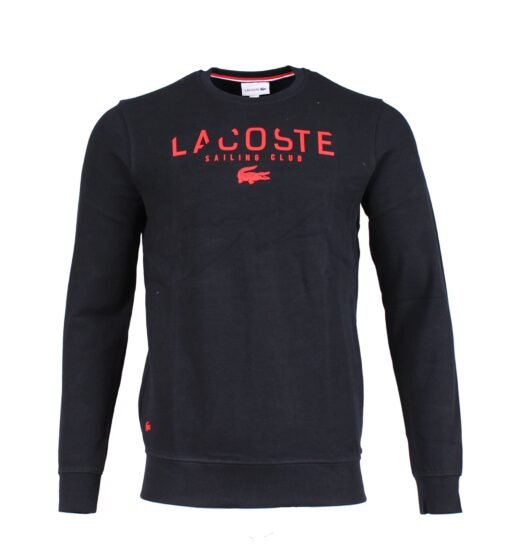 Lacoste Men Sweater With Logo Embroidery Trim Jumper