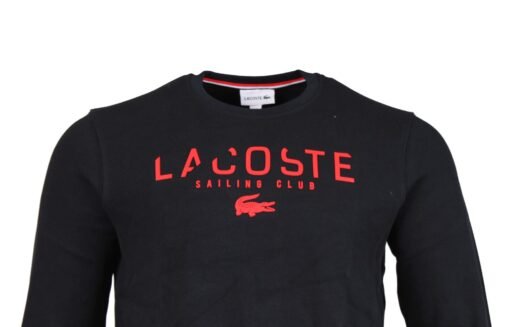 Lacoste Men Sweater With Logo Embroidery Trim Jumper - Image 2
