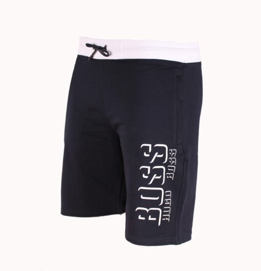 Hugo Boss Men Shorts Knee Length Cotton Shorts with Logo