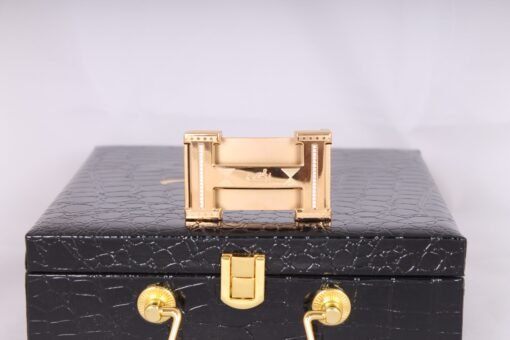 Hermès Leather Belt H belt buckle & Reversible leather strap - Image 6
