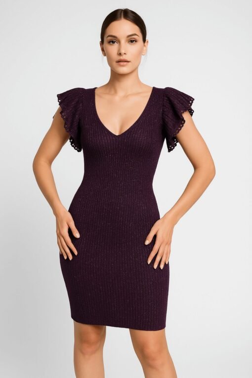 Dolce & Gabbana Designer Midi Dress in Garnet Red – Luxury Lace Elegance