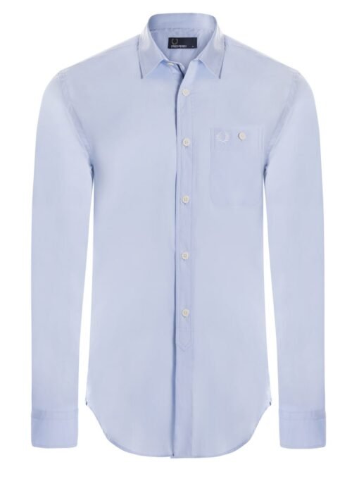 Fred Perry Men Oxford Shirt with Logo Button Down Long Sleeve