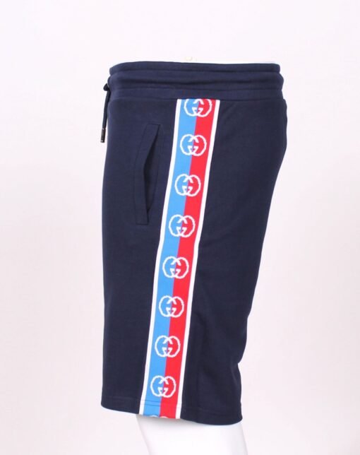 Gucci Men Luxury Designer Navy Blue Premium Shorts – Limited Edition - Image 4