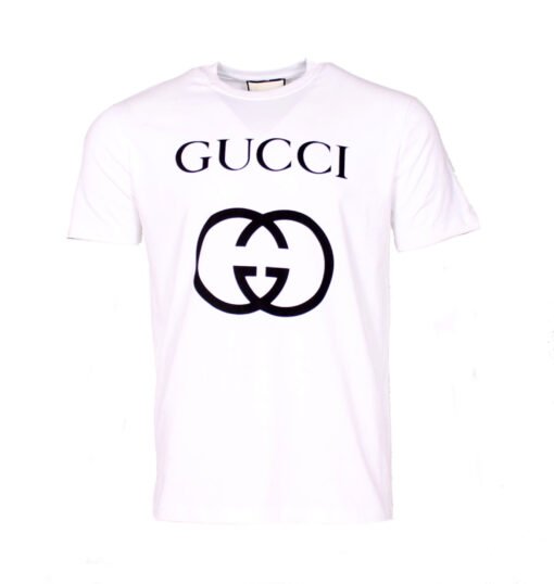 Gucci Men Cotton t-shirt with interlocking GG print