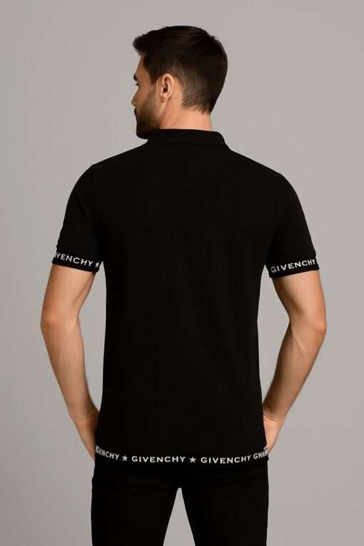 Givenchy Luxury Designer Black Polo Shirt – Limited Edition | Premium Cottonblack - Image 4