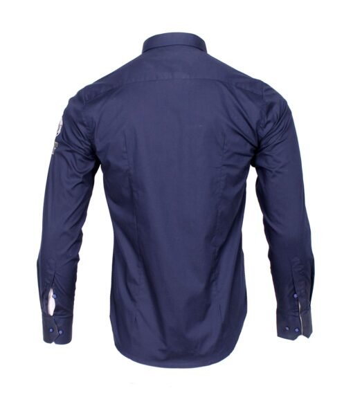 Aeronautica Men Oxford Shirt with Logo Button Down Long Sleeve - Image 2