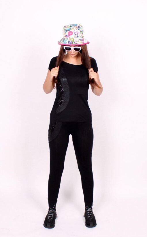 Dolce&Gabbana Woman Embroidered Cotton Set - Leggings and t-shirt