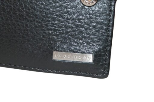 Hugo Boss Men Leather Wallet in Black with Logo and Lettering - Image 3