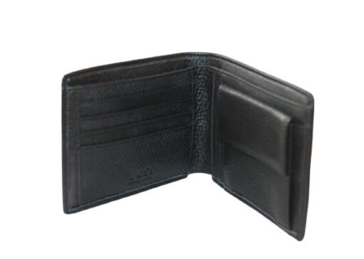 Hugo Boss Men Leather Wallet in Black with Logo and Lettering - Image 3