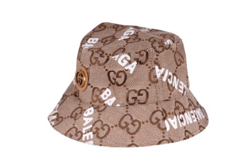 Gucci x Balenciaga Men Cap New Unisex Canvas Woman Bucket Hat - Image 3