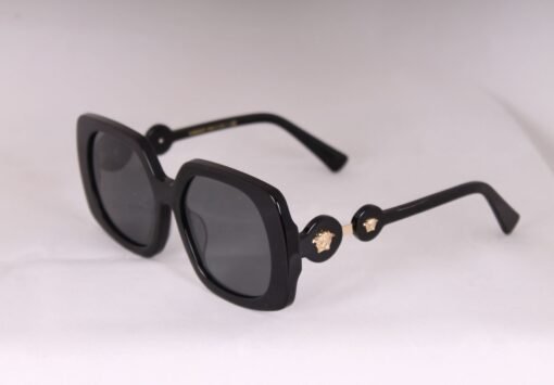 Versace Women Sunglasses Square Frame Unisex Sunglasses in Black - Image 2