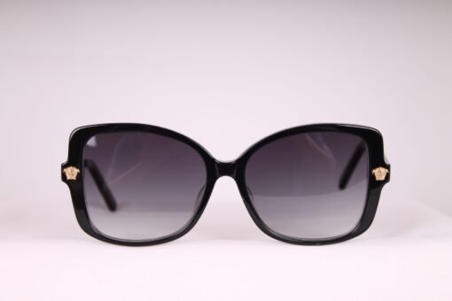 Versace Women Sunglasses Square Frame Unisex Medusa Sunglasses in Black - Image 3