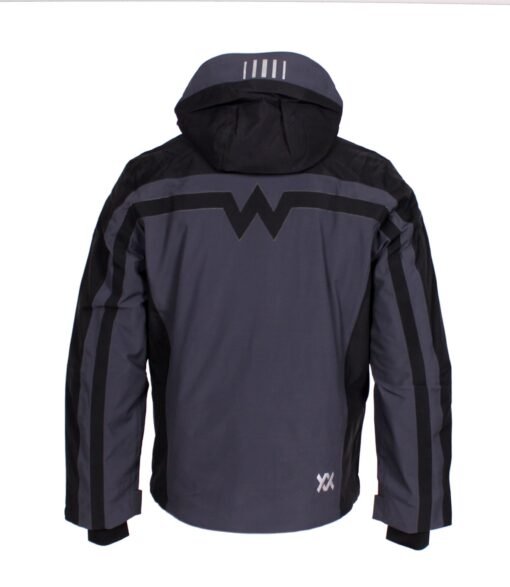 VÖLKL Man Jacket with Hood Ski Jacket Waterproof in Grey - Image 2