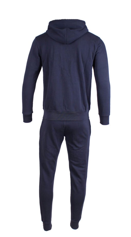 Hugo Boss Men Tracksuit 2 in 1 Cotton Hoodie and Pants in Blue - Image 5