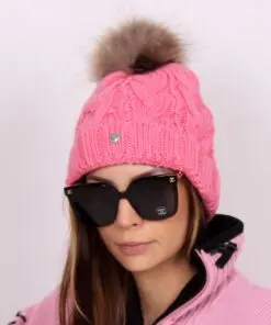 Bogner Hat Rib-knit beanie with pompom