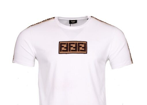 Fendi FF Logo Black Cotton T-Shirt – Limited Edition - Image 2