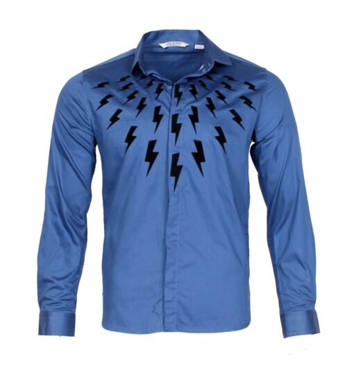 Neil Barrett Men's Winged Bolt Shirt Button Down Long Sleeve