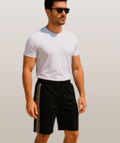 Fendi-Inspired Black Designer Shorts – Premium Cotton & Limited Edition