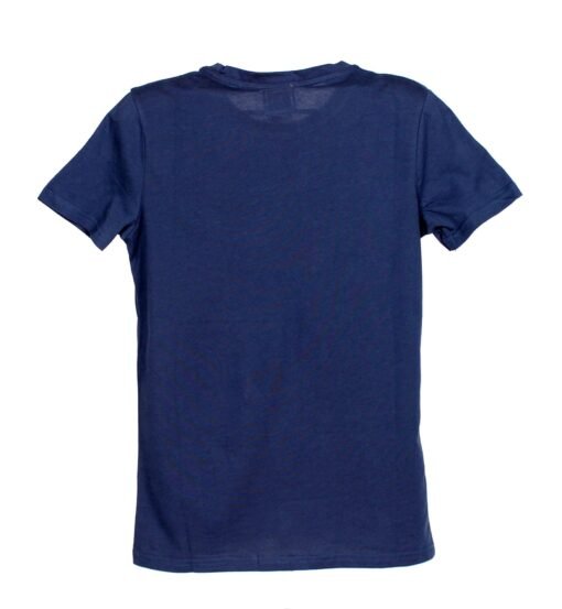 FENDI Men Polo Shirt With "The EYE" Cotton t-shirt in Dark Blue - Image 2