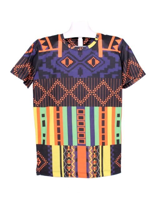 FENDI Men Polo Shirt With Embroidery Cotton t-shirt in Dark Blue