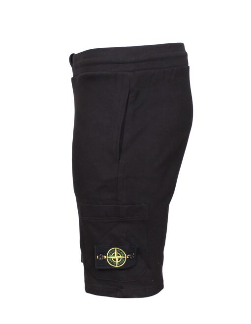 Stone Island Men's Black Summer Set – Cotton T-Shirt and Shorts | 2-Piece Outfit - Image 8