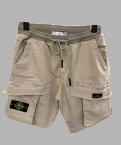 Stone Islands Men’s Beige Cargo Shorts – Neutral Tones & Premium Style