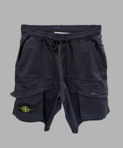 Stone Islands Men’s Black Cargo Shorts – Premium Quality & Modern Street Style