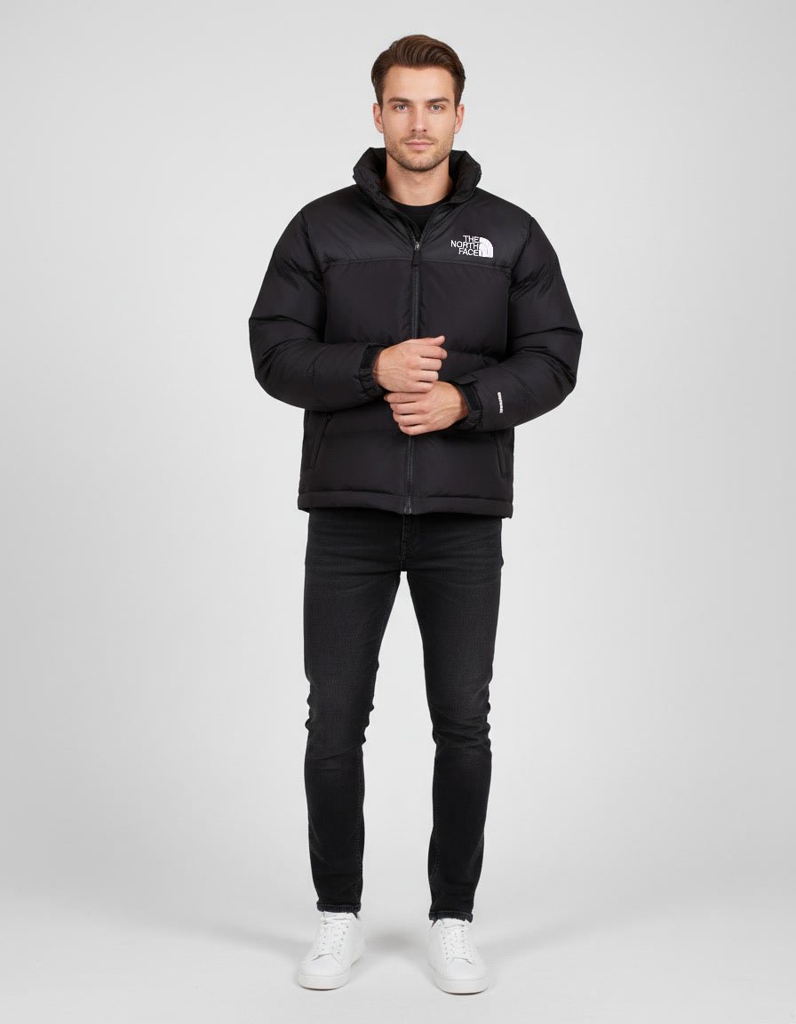 The North Face 700 Black Puffer Jacket β Menβs Winter Down Coat, Warm Streetwear TNF Jacket - Image 4